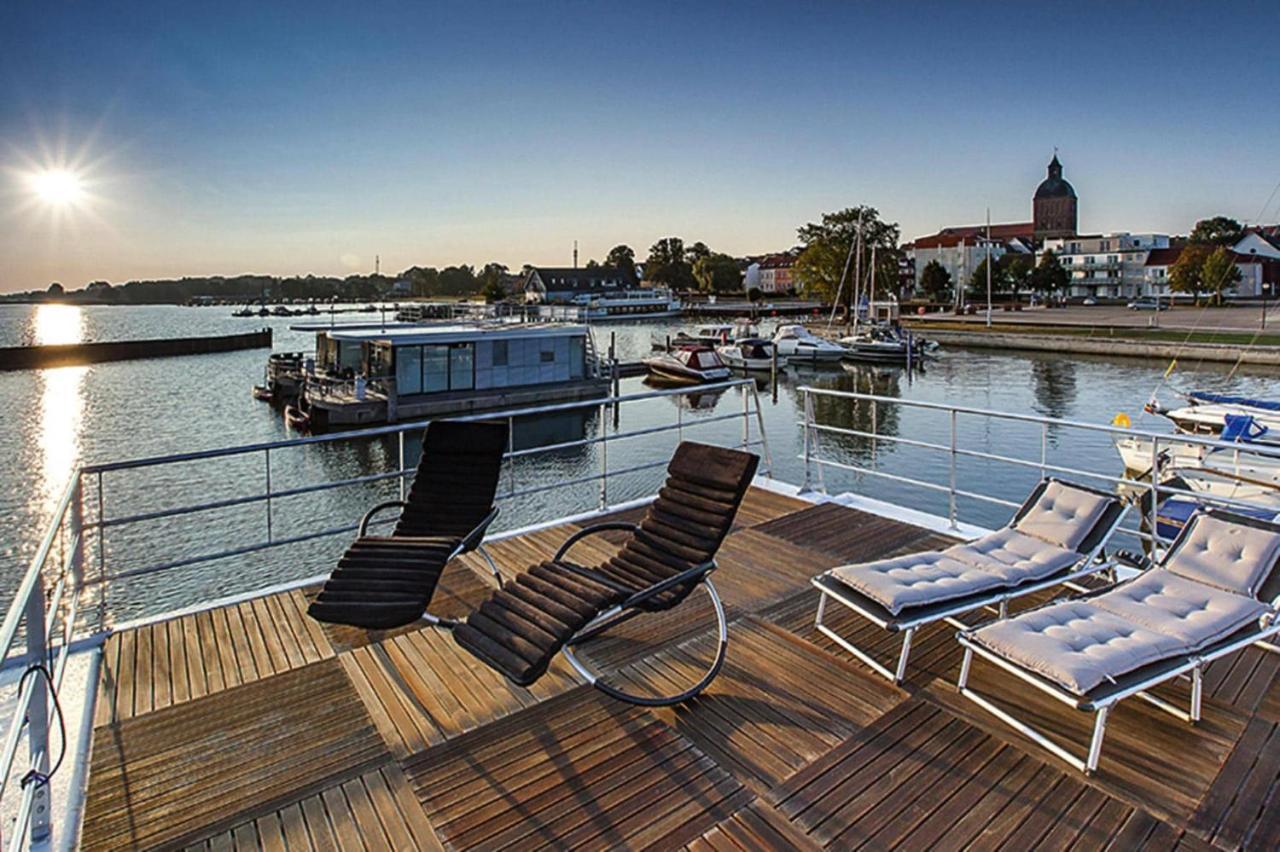 Hausboot Floating Houses Blue Active In Ribnitz-Damgarten Esterno foto